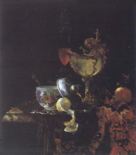 Willem Kalf Style life with Nautilus goblet